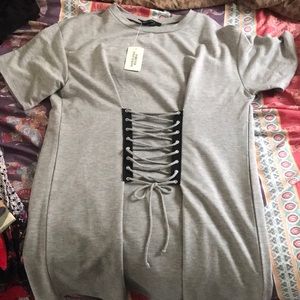 Forever 21 T-shirt corset dress